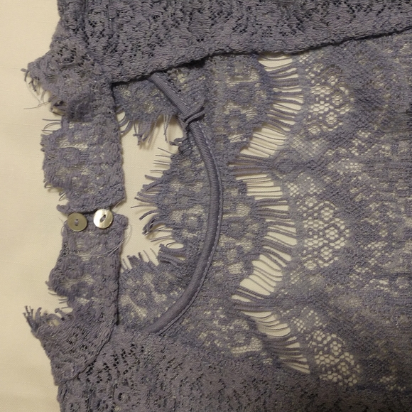 Intimately Free People Daydream Bodycon Blue Lace Backless Dress Size Large - Picture 13 of 14